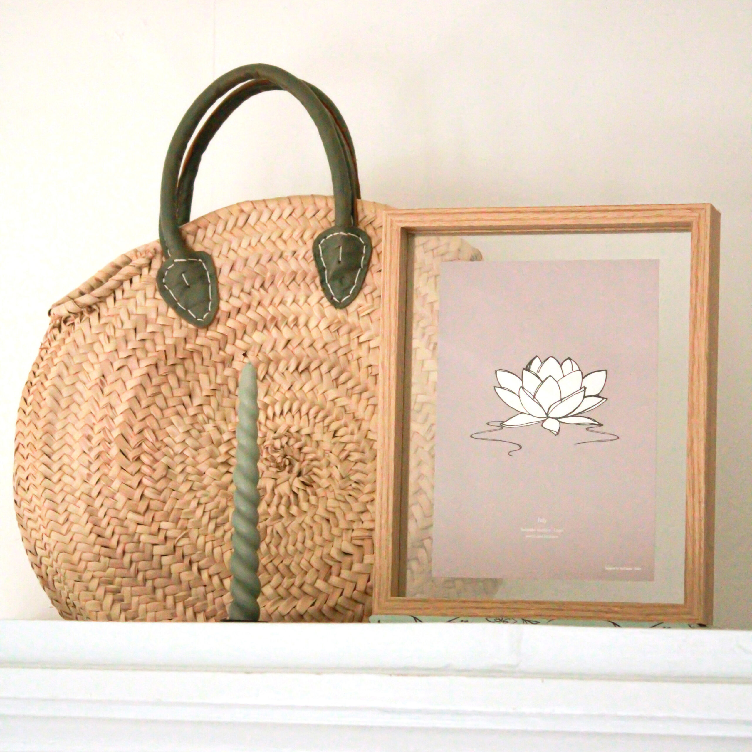 Poster Birthflower July - Lotus - Afbeelding 2