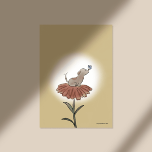 Poster Dog and butterfly 🦋